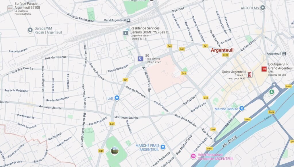 Plan d’Argenteuil – Localisation Val-d’Oise