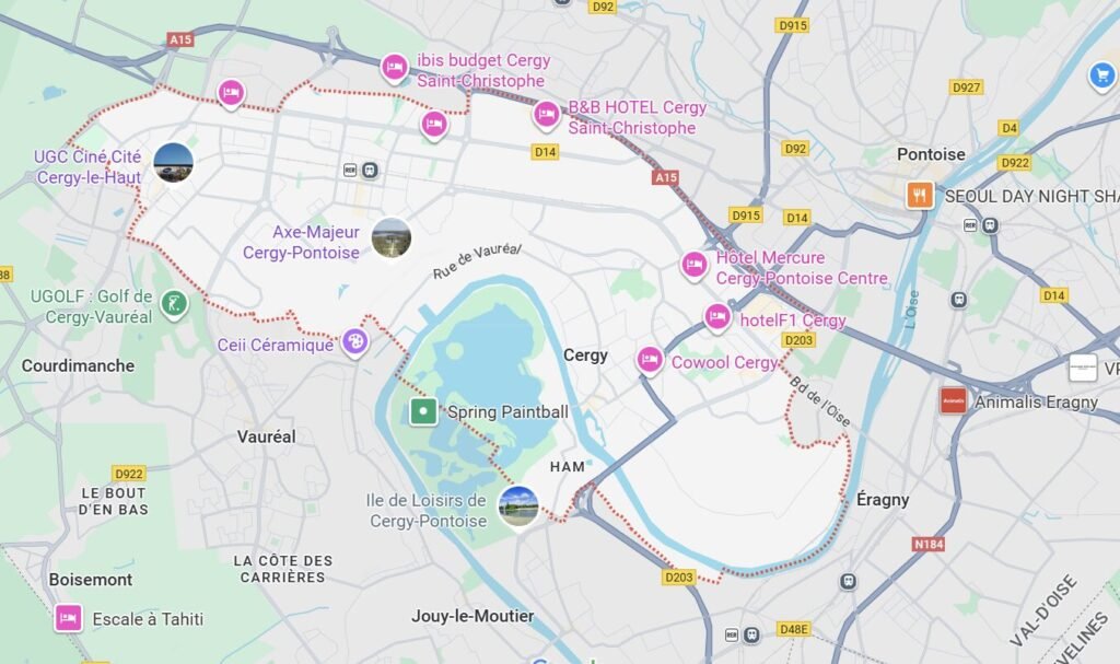 Plan de Cergy – Localisation Val-d’Oise