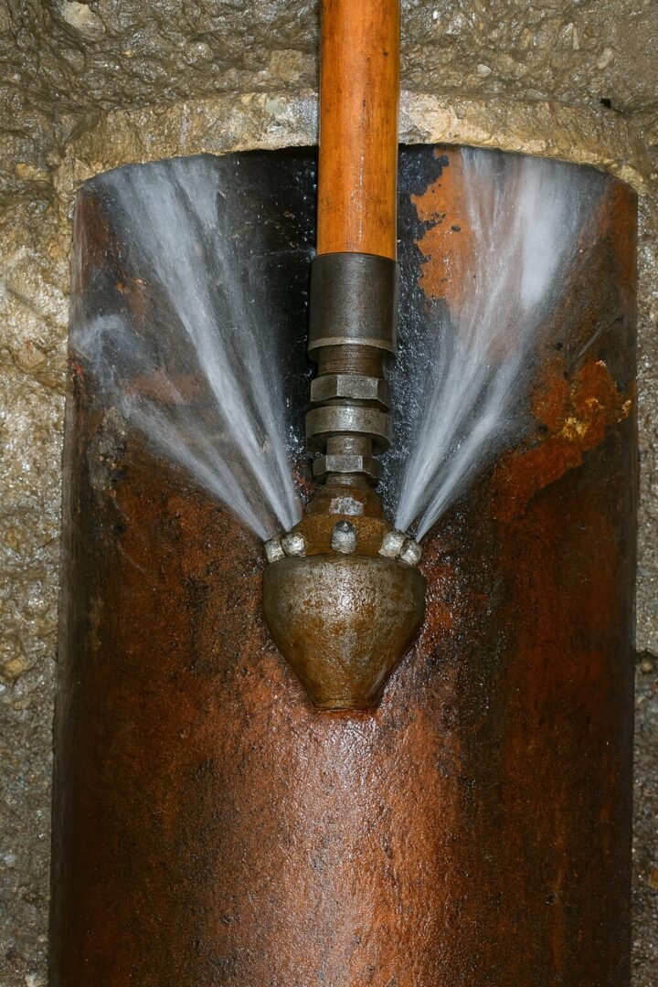 Curage canalisation Val-d’Oise 95 avec buse haute pression pour éliminer graisses et dépôts