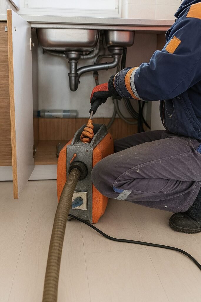 Assainissement Arnouville – débouchage évier avec furet électrique professionnel