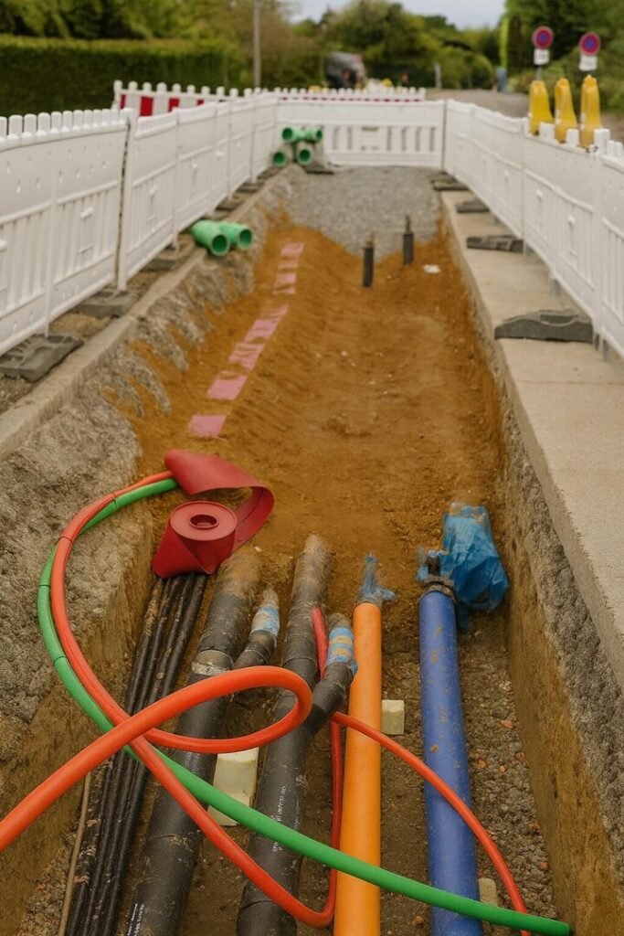 Assainissement Cergy – Travaux de raccordement au réseau d’égout