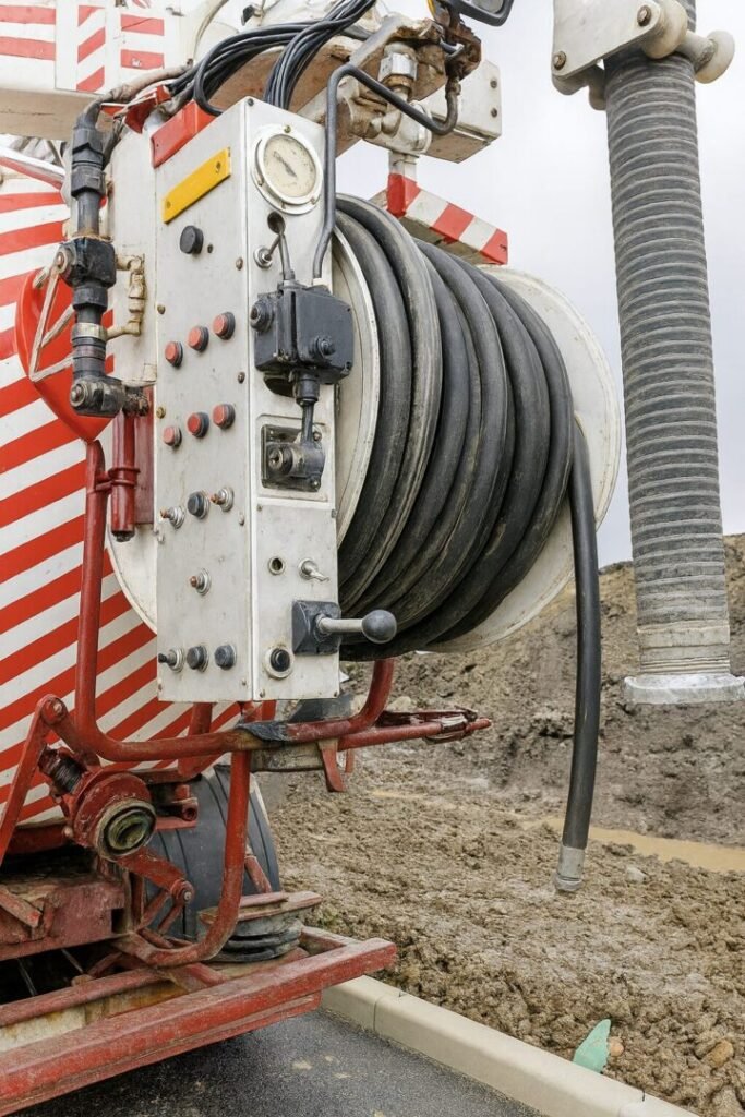 Camion d’assainissement Garges-lès-Gonesse utilisé pour le pompage de fosse septique et le nettoyage des canalisations