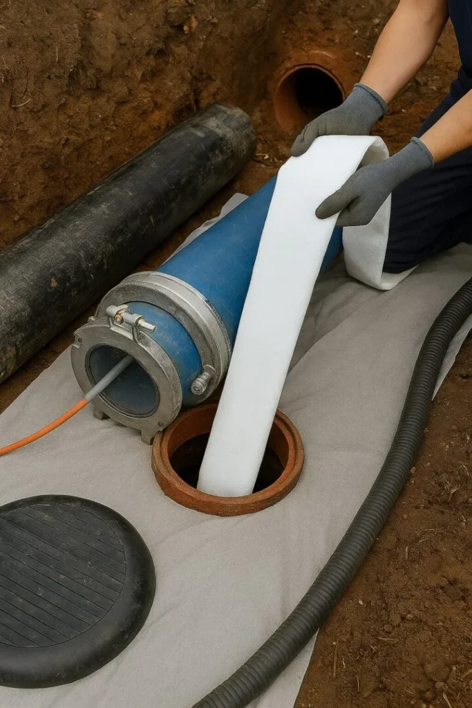 Chemisage canalisation Courdimanche – réparation sans tranchée ni démolition 95