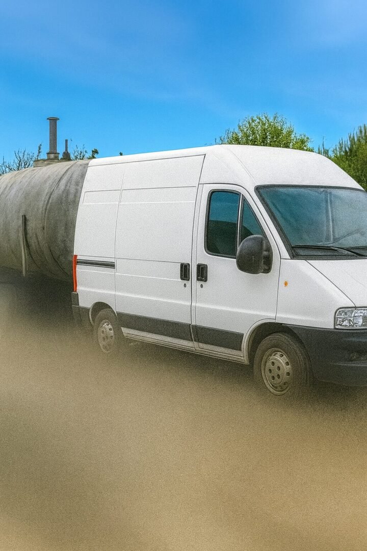 Transport d’une cuve à fioul sur remorque spécialisée – intervention professionnelle sécurisée en Val-d'Oise.
