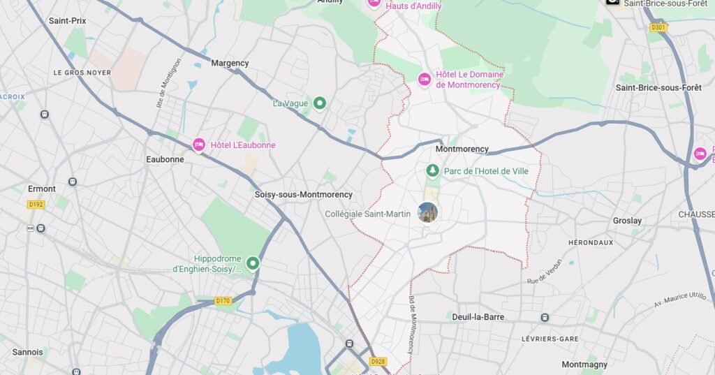 Zone d’intervention assainissement Montmorency 95160