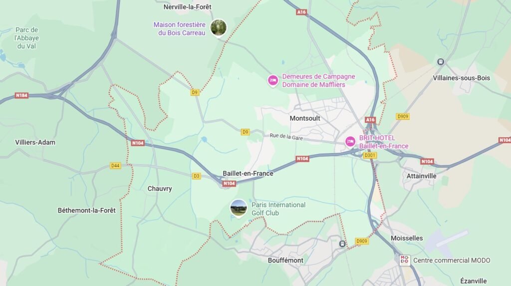 Zone intervention assainissement Montsoult 95560